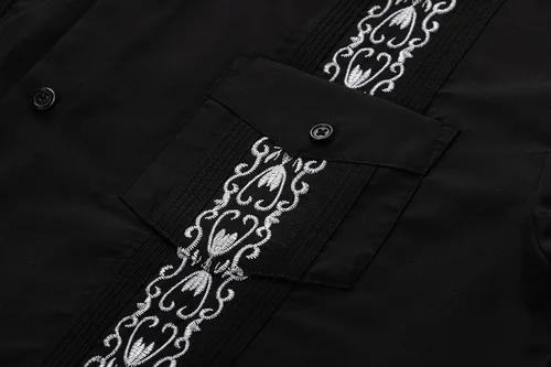 Vista 4 de Camisas Guayabera de manga corta para hombre