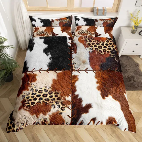 Vista 30 de Juego de funda de edredón de oso para niños, juego de ropa de cama de animales salvajes para niños, naturaleza, vida silvestre, oso, pájaro, juego