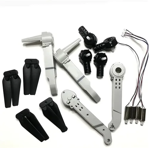 Vista 4 de Ajuste para E88 teng1 E88 pro rc Mini Drone Accesorios S89 S85 Rc Quadcopter Piezas de repuesto Accesorios Motores Hojas de hélice Kit de brazo