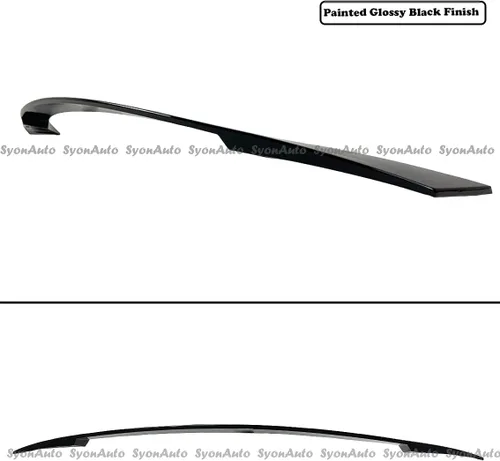 Vista 3 de Se adapta a Hyundai Sonata 2020-2024 negro brillante estilo OE tapa de alerón trasero