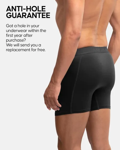 Vista 5 de DANISH ENDURANCE Calzoncillos tipo bóxer de rendimiento para hombre (paquete de 3) Absorbe la humedad, comodidad de secado rápido con ajuste extra