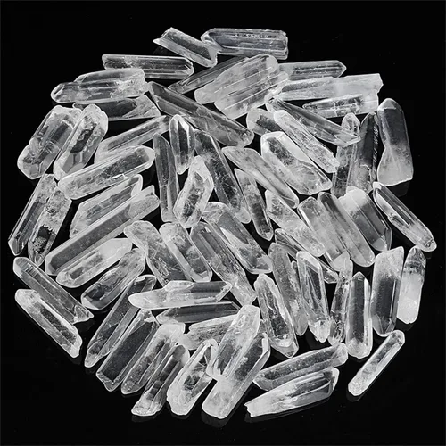 Vista 10 de Puntos de cristal de cuarzo transparente de 0.45 libras, cristales curativos naturales pulidos, piedras a granel para meditación, yoga, chakras