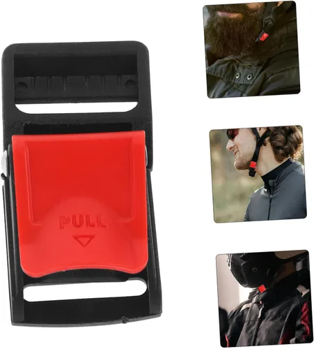 Vista 6 de OUNONA 6 piezas de hebilla para casco de motocicleta, kit de hebilla de liberación rápida, accesorios para casco de motocicleta, hebillas