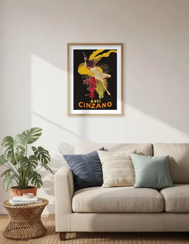 Vista 6 de Asti Cinzano - Asti Spumante - Vino blanco espumoso italiano - Póster publicitario vintage por Leonetto Cappiello c.1910 - Impresión artística