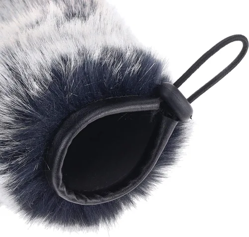 Vista 3 de YOUSHARES Micrófono Deadcat Parabrisas - Protector de Viento al Aire Libre Micrófono Parabrisas Manguito de Piel Ajuste Personalizado para Rode Fur