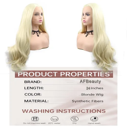 Vista 7 de 613 Peluca rubia realista sin pegamento con encaje frontal, peluca ondulada larga para mujeres blancas, 613 HD con encaje frontal, línea de cabello