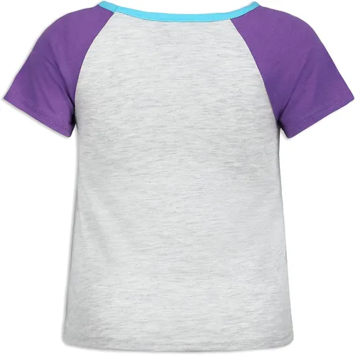 Vista 3 de LOL Surprise Dolls - Conjunto de camiseta y pantalones cortos para niños pequeños y grandes, color púrpuragris