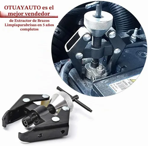 Vista 2 de OTUAYAUTO Herramientas de extracción de terminales de batería y extractor de brazo de limpiaparabrisas flexibles y duraderas, quitar los brazos
