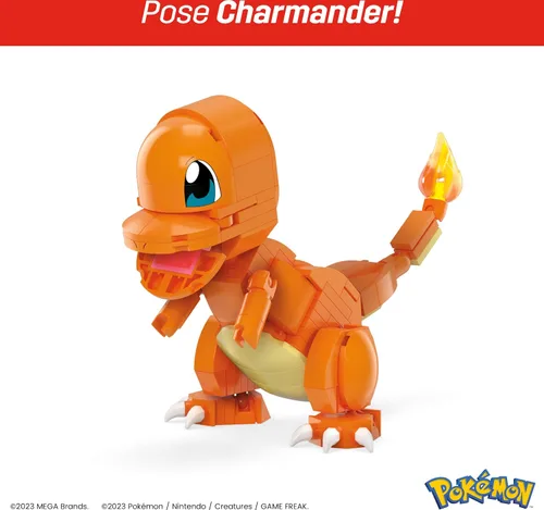 Vista 6 de MEGA - Juego de juguetes de construcción Pokémon Kanto Region Trio con 529 piezas y 3 personajes posables, 4 pulgadas de alto, para niños
