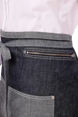 Vista 4 de Chef Works Unisex-Adult Manhattan Half Bistro ApronAprons