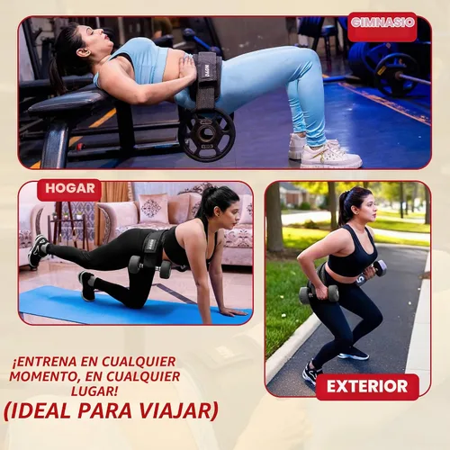 Vista 7 de DAGM Hip Thrust Belt for Dumbbells Heavy No Bruise. 500 lbs, Women & Men