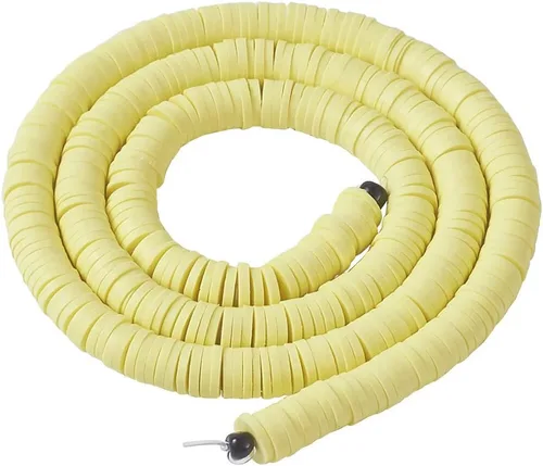 Vista 17 de Cheriswelry Kit de fabricación de pulseras de bricolaje con 7280 piezas de 30 colores de 0.236 in de disco plano redondo de arcilla polimérica