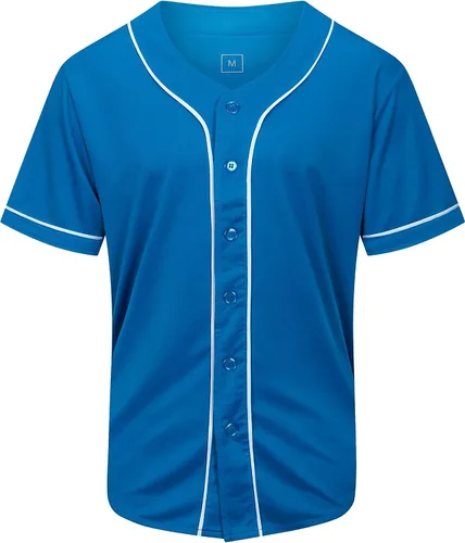 Vista 16 de KUAIPAO Camiseta de béisbol en blanco, camisa de manga corta, uniforme deportivo para hombres y mujeres (blanco, negro, rojo, azul, S-3XL)