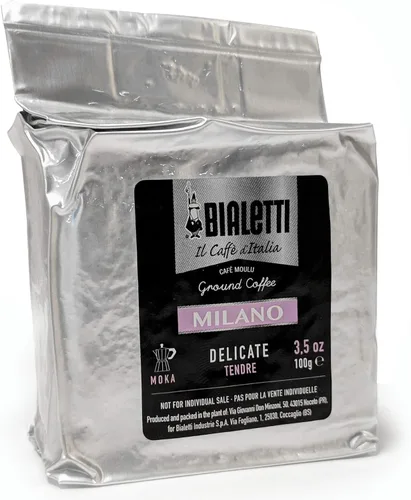 Vista 2 de Bialetti Express Moka Pot, 6 tazas y café, aluminio plateado