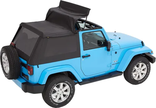 Vista 11 de Bestop 56852-35 Toldo de diamante negro Trektop para Jeep Wrangler JK 2 puertas 2007-2018