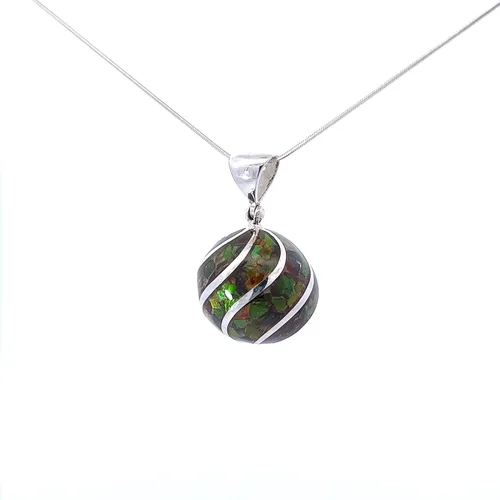 Vista 5 de Collar con colgante de amolita de Stones Desire