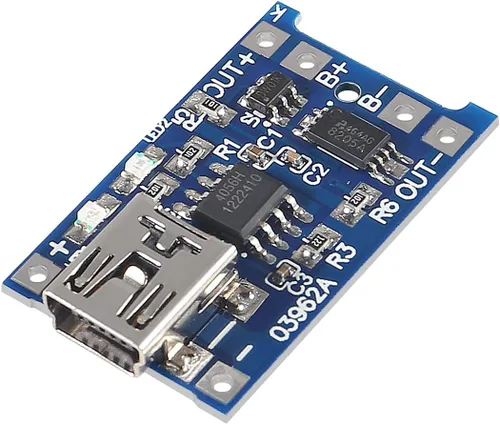Vista 6 de 20 unids 18650 batería de litio placa de carga TP4056 Mini USB placa de carga 5 V 1 A con protección Dual Funciones TP4056 módulo de carga
