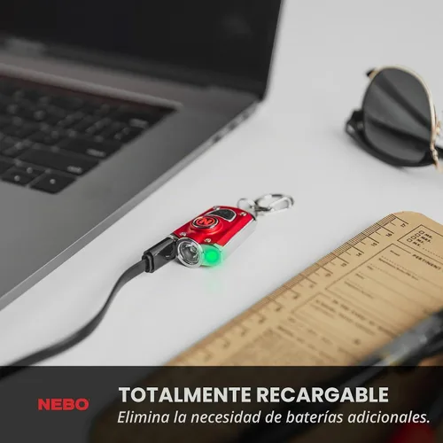 Vista 6 de Llavero con luz LED recargable NEBO Mycro Llavero linterna cuenta con 6 modos de luz
