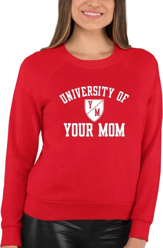 Vista 50 de Go All Out University of Your Mom - Sudadera con cuello redondo para hombre