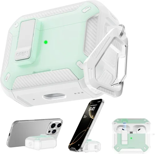 Vista 42 de RFUNGUANGO Fundas protectoras para Airpods de 2ª y 1ª generación, color 2º -Blanco