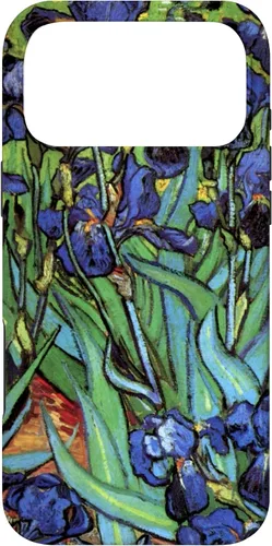 Vista 22 de Irises by Vincent Van Gogh, Flowers in a Garden - Carcasa para iPhone 17