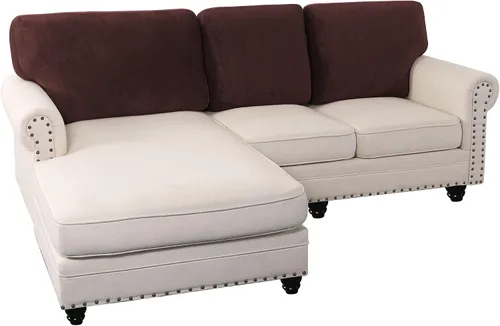 Vista 65 de PrinceDeco Fundas de cojín para sofá, funda elástica y lavable, funda de cojín ajustable de tela de terciopelo antideslizante, protector de muebles