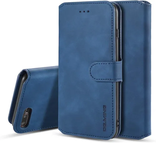 Vista 10 de UEEBAI Funda de cuero PU para iPhone 6 6S, Vintage Retro Premium Wallet Flip Cover TPU Inner Shell [ranuras para tarjetas] [Cierre magnético]