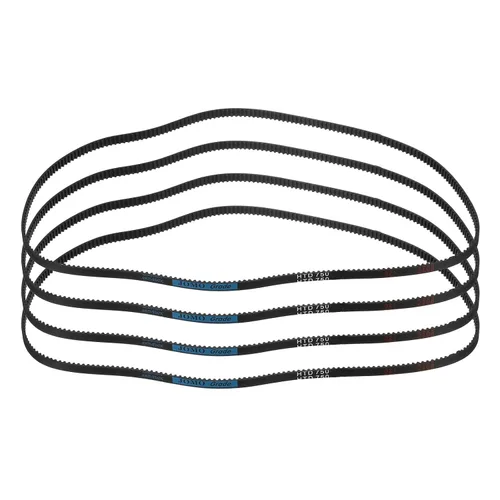 Vista 22 de uxcell 4 piezas HTD-3M Correa de Distribución de Goma 48 Dientes, Longitud de Paso 144mm x Ancho 6mm x Altura 2.4mm, Correa de Polea de Distribución