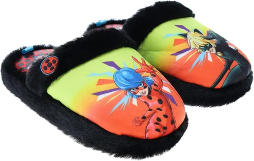 Vista 2 de Miraculous Ladybug - Zapatilla para niña, mariquita y gato negro