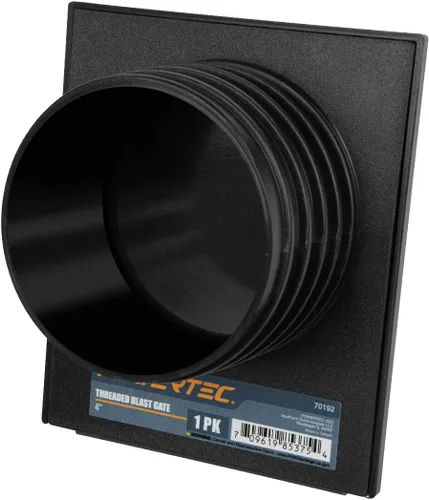 Vista 10 de POWERTEC 70192-P2, compuerta de regulación de tiro de 4" de doble rosca para colector de polvo, accesorios de colección de polvo, 2 piezas Puerta