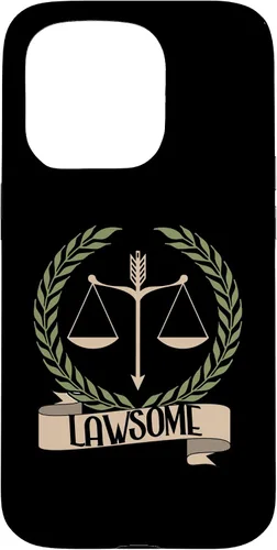 Vista 14 de Lawsome Scales Of Justice Lawyer Law Student Case for iPhone 16