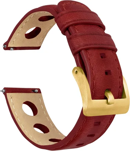 Vista 22 de Barton Racing & Rally Horween - Correas de cuero con barras de resorte de liberación rápida integradas, longitud estándar para muñecas de 5 a 8