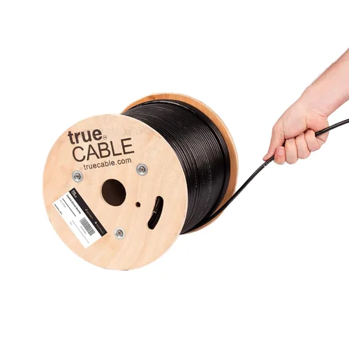 Vista 11 de TRUE CABLE Cable Ethernet Cat6A a granel de entierro directo, F/UTP, blindado F/UTP, 500 pies, blanco, impermeable, chaqueta OSP para exteriores