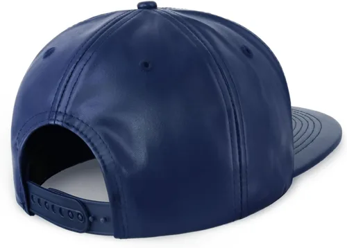 Vista 3 de CHOK.LIDS Sombreros de ala plana de cuero de la PU para hombres y mujeres Hip Hop Baseball Snapback Sombreros en blanco Pantera Sólido Negro