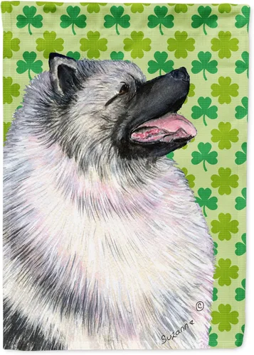 Vista 161 de Caroline's Treasures SS4442GF Affenpinscher Bandera de jardín con retrato de trébol del día de San Patricio para buzón, bandera decorativa
