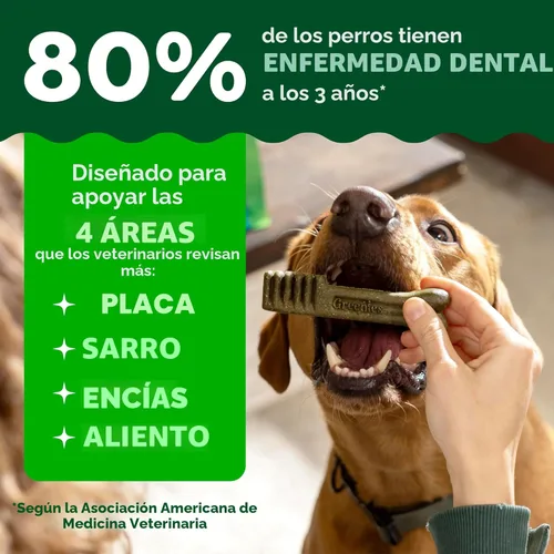 Vista 4 de Greenies Golosinas dentales naturales para perros adultos recomendadas por veterinarios, tamaño Teenie, sabor a arándano azul, paquete de 12 oz., 43
