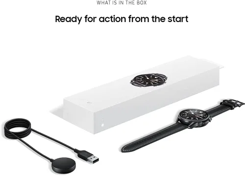 Vista 6 de Samsung Reloj inteligente Galaxy Watch3 2020 (Bluetooth + Wi-Fi + GPS) Modelo internacional (plata, 1.614 in)