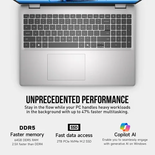 Vista 7 de Dell 2026 16 Laptop Touchscreen Computer, 16" FHD+ Touch Screen Business Laptop PC, Intel Core 7 (10-Core, >i7-1355U), 16GB DDR5 1TB SSD Windows 11