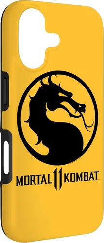 Vista 3 de Mortal Kombat 11 Dragon Black Logo Case for iPhone 17