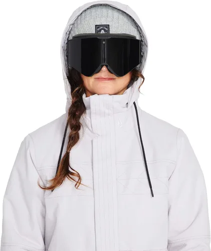 Vista 9 de Volcom Fawn - Chaqueta con capucha para mujer con aislamiento para snowboard y esquí, Violeta (Violet Ice)