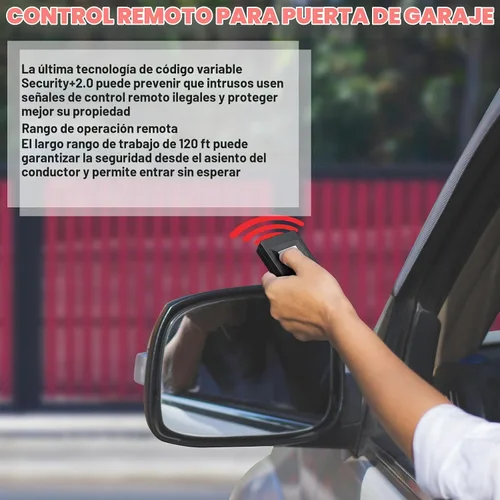 Vista 5 de Kingdder 2 piezas mando a distancia para puerta de garaje compatible con Linear Delta 3 DT DTA DTD DTC DNT00002A 8 interruptores DIP 310 MHz