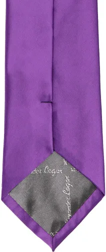 Vista 292 de tiemart Corbata de color sólido para hombre Longitud estándar