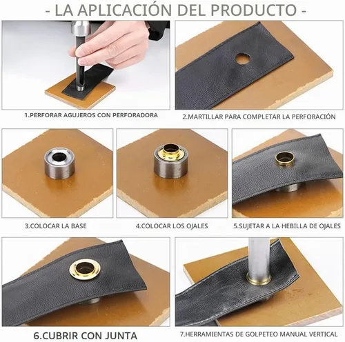 Vista 5 de SEMINI Kit de 800 ojales Gronmets de 0.138 in con 3 piezas de herramientas de instalación para zapatos, ropa, bolsa de manualidades, 4