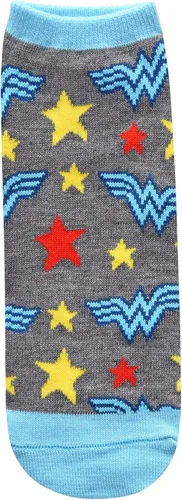 Vista 3 de Hyp DC Comics Wonder Woman Classic JuniorsWomen's 5 Pack Low Cut Ankle Socks