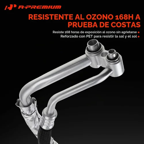 Vista 3 de A-Premium Conjunto de manguera de línea de succión y descarga de A/C