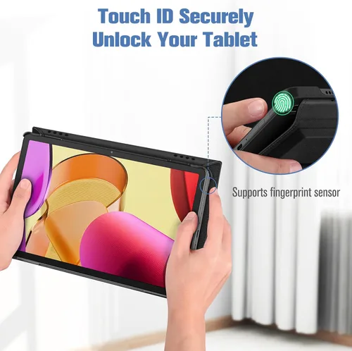 Vista 5 de Fintie Funda giratoria para Amazon Fire Max 11 (13ª generación, versión 2023) con soporte para lápices integrado, funda protectora con soporte