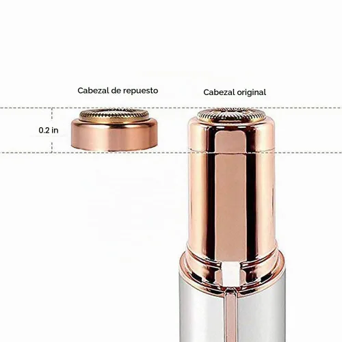 Vista 5 de Cabezales de repuesto para acabado táctil, removedor de vello facial impecable, depilación para mujeres, cabeza de afeitado de primera