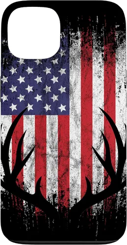 Vista 7 de Deer Hunting American Flag Whitetail Buck Antlers Case for iPhone 17