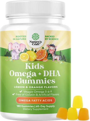 Vista 12 de Gotas de DHA Omega 3 para niños - Ácidos grasos Omega 3 6 9 para cerebro, sistema inmunológico y visión - DHA nutricional para niños para un sistema