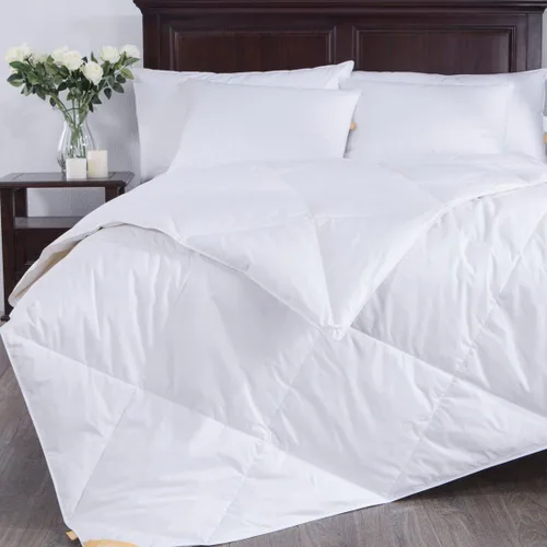 Vista 7 de puredown® Edredón de plumas tamaño individual, relleno de edredón para todas las estaciones, colección de hotel, edredón acolchado mediano y cálido